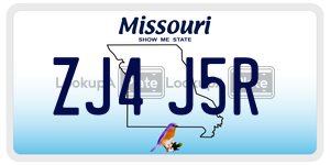 ZJ4J5R  license plate in MO
