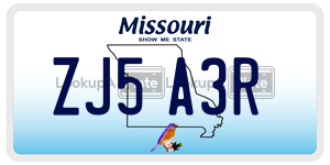 ZJ5A3R  license plate in MO