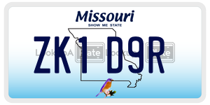 ZK1D9R  license plate in MO