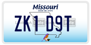 ZK1D9T  license plate in MO