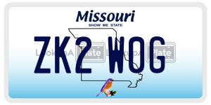 ZK2W0G  license plate in MO