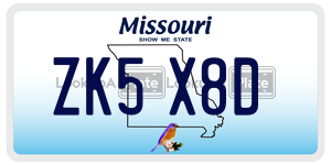 ZK5X8D  license plate in MO