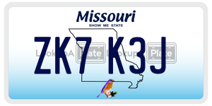 ZK7K3J  license plate in MO