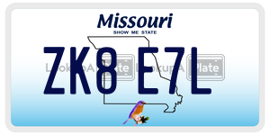ZK8E7L  license plate in MO
