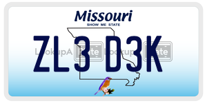 ZL3D3K  license plate in MO