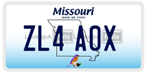 ZL4A0X  license plate in MO
