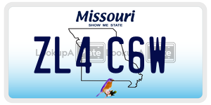 ZL4C6W  license plate in MO