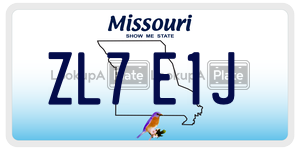 ZL7E1J  license plate in MO
