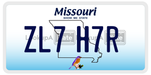 ZL7H7R  license plate in MO