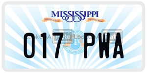 017PWA  license plate in MS