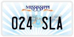 024SLA  license plate in MS