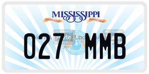 027MMB  license plate in MS