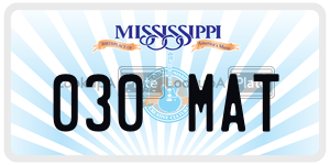 030MAT  license plate in MS