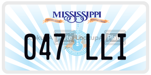 047LLI  license plate in MS