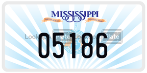 05186  license plate in MS