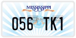 056TK1  license plate in MS