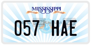057HAE  license plate in MS