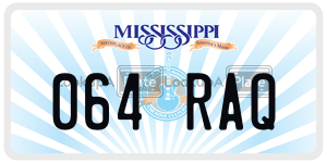064RAQ  license plate in MS