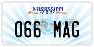066MAG  license plate in MS