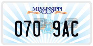 0709AC  license plate in MS