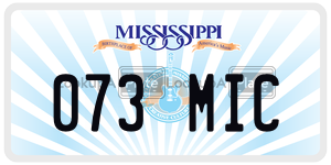 073MIC  license plate in MS