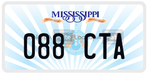 088CTA  license plate in MS