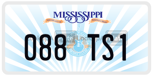 088TS1 license plate in Mississippi
