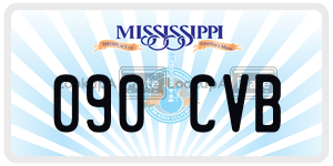 090CVB  license plate in MS