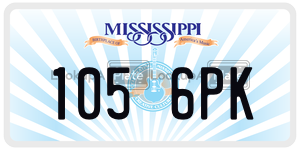 1056PK  license plate in MS