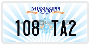 108TA2  license plate in MS