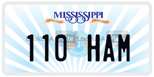 110HAM  license plate in MS