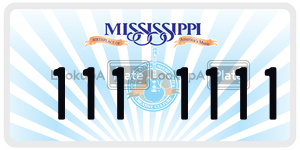 1111111  license plate in MS