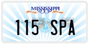 115SPA  license plate in MS