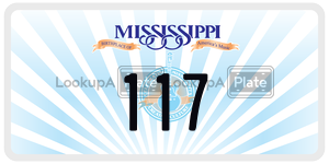 117  license plate in MS