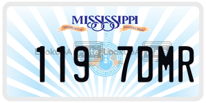 1197DMR  license plate in MS