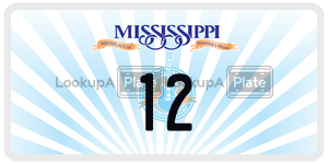 12  license plate in MS