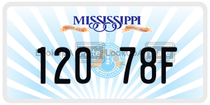 12078F  license plate in MS