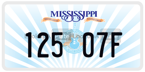 12507F  license plate in MS