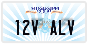 12VALV  license plate in MS