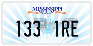 1331RE  license plate in MS