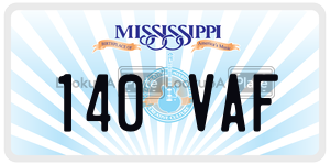 140VAF  license plate in MS