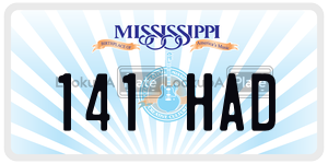 141HAD  license plate in MS