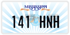 141HNH license plate in Mississippi