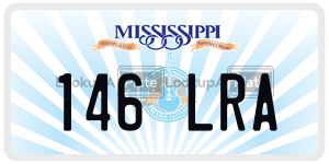 146LRA  license plate in MS