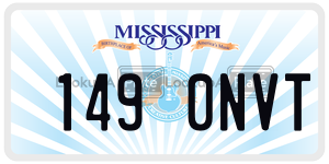 1490NVT  license plate in MS