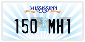 150MH1 license plate in Mississippi