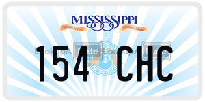 154CHC  license plate in MS