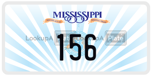 156  license plate in MS