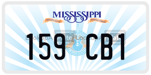 159CB1  license plate in MS
