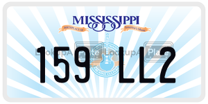 159LL2  license plate in MS